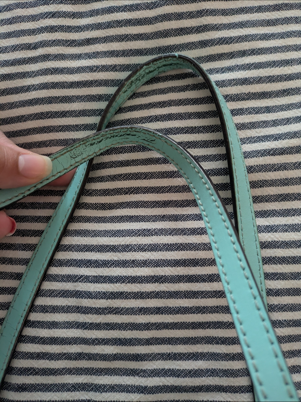 Kate Spade Teal Leather Tote - Picture 5 of 12